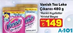 VANİSH TOZ LEKE ÇIKARICI 480 G